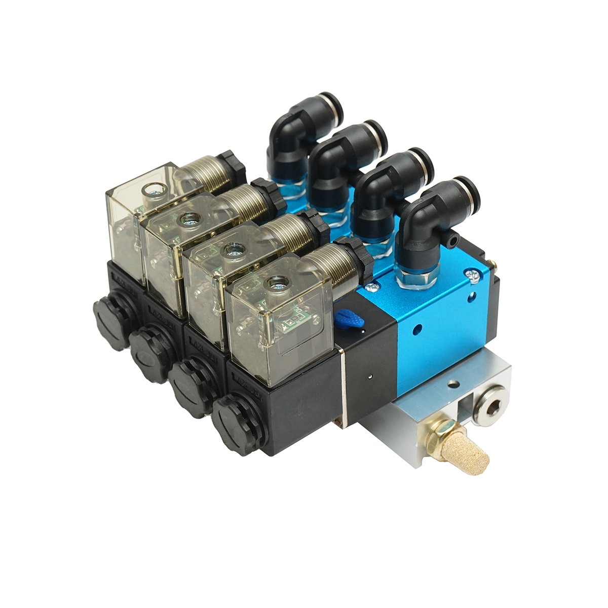 Set 4 electroventile Tractor Forestier 12V cu rampa 2 deschis/2 inchis pentru DISRA99